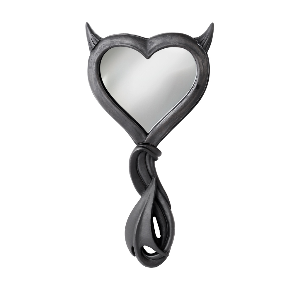 Alchemy - Devil's Heart Handspiegel - Schwarz